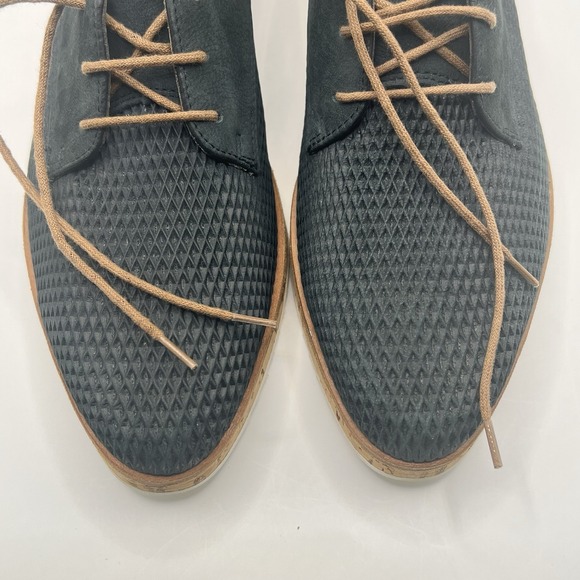 Paul Green Madrid Oxford Women's 8.5 US/6 UK Blue Suede Handmade Austria - Picture 6 of 10